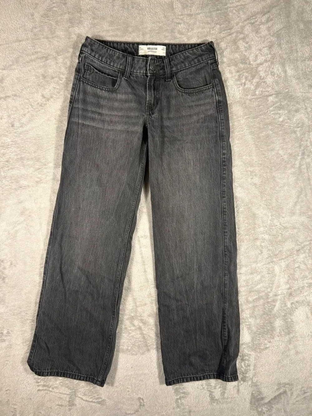 Hollister low rise baggy jeans W25 gray